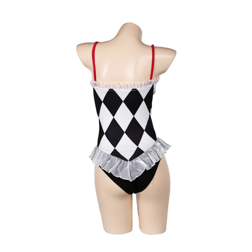 Dolls Kill Black and White Harlequin Jumpsuit - Picture 4 of 8